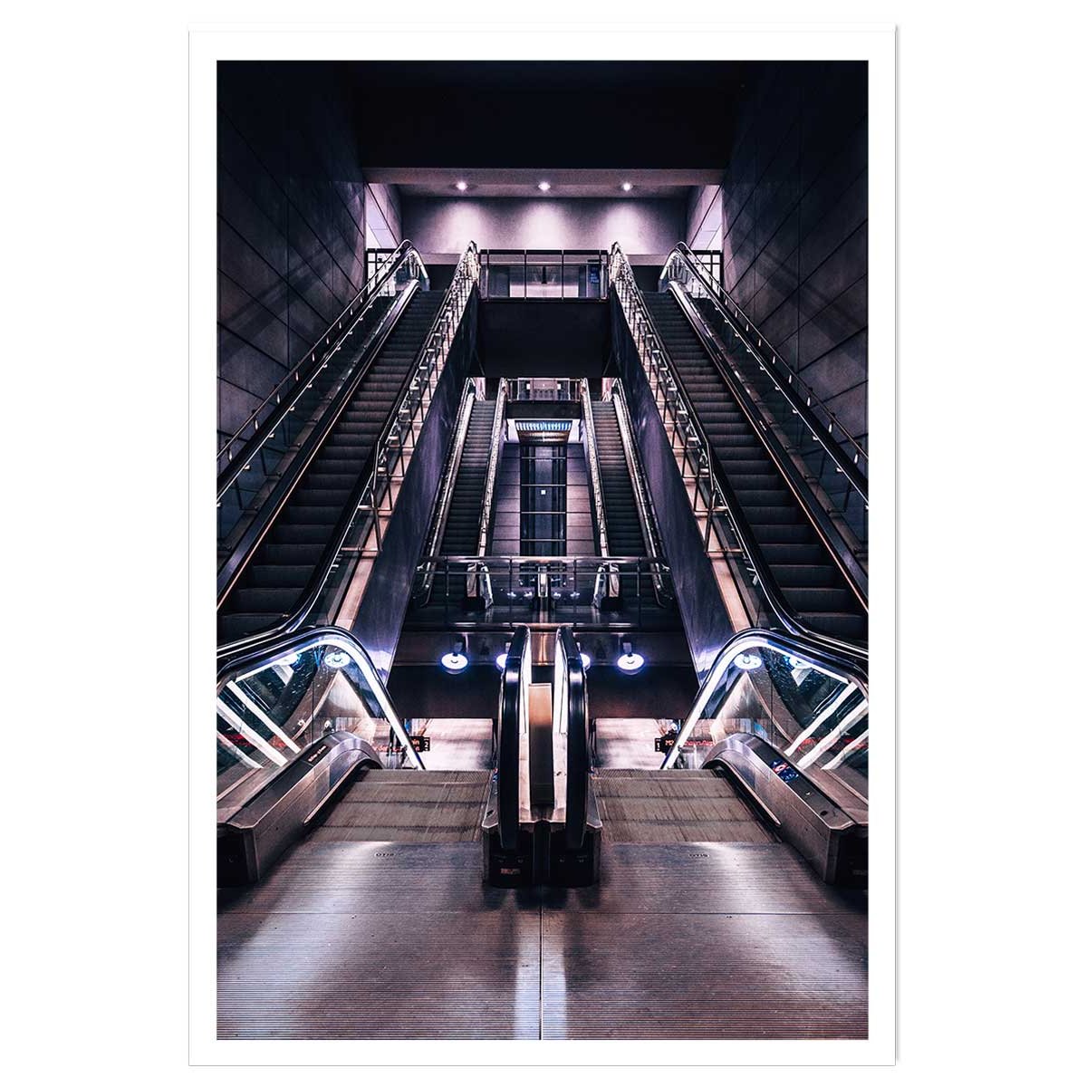 Affiche paris les halles il est 5 heures.. affiche seule, HEXOA