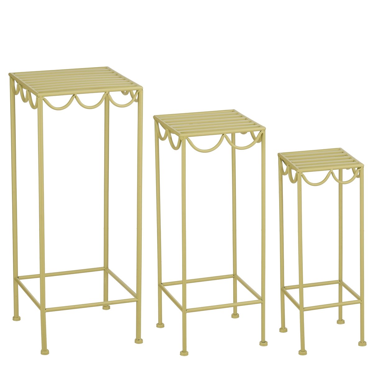 Support Pour Plantes D'extérieur ROSALIE vert clair, MICA DECORATIONS