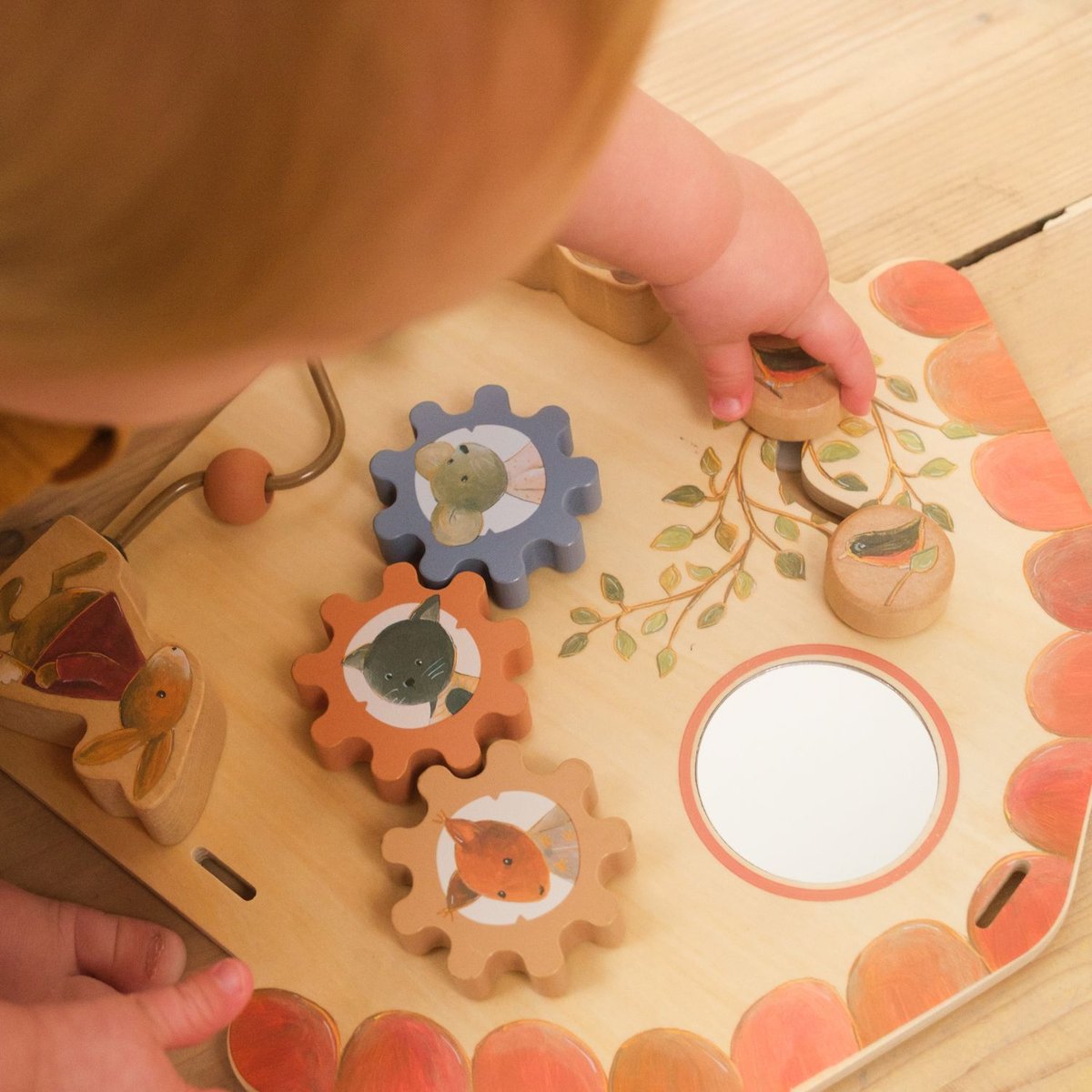 Tableau d'activités beige, orange, bleu, EGMONT TOYS