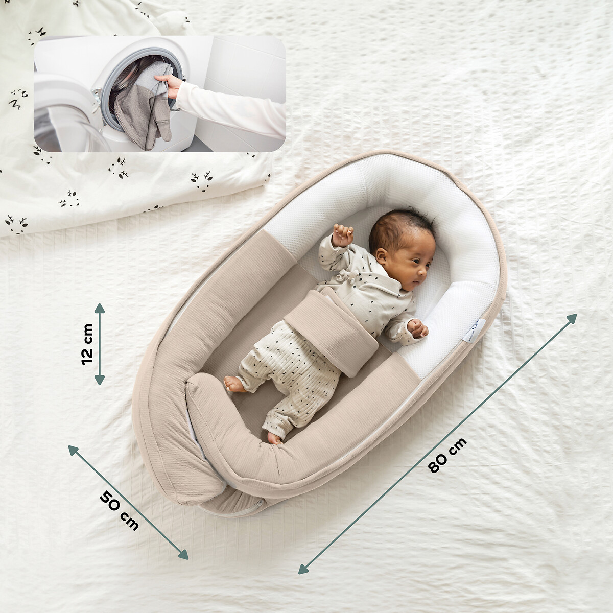 Reductor de cama Cocoon Doomoo beige , BABYMOOV