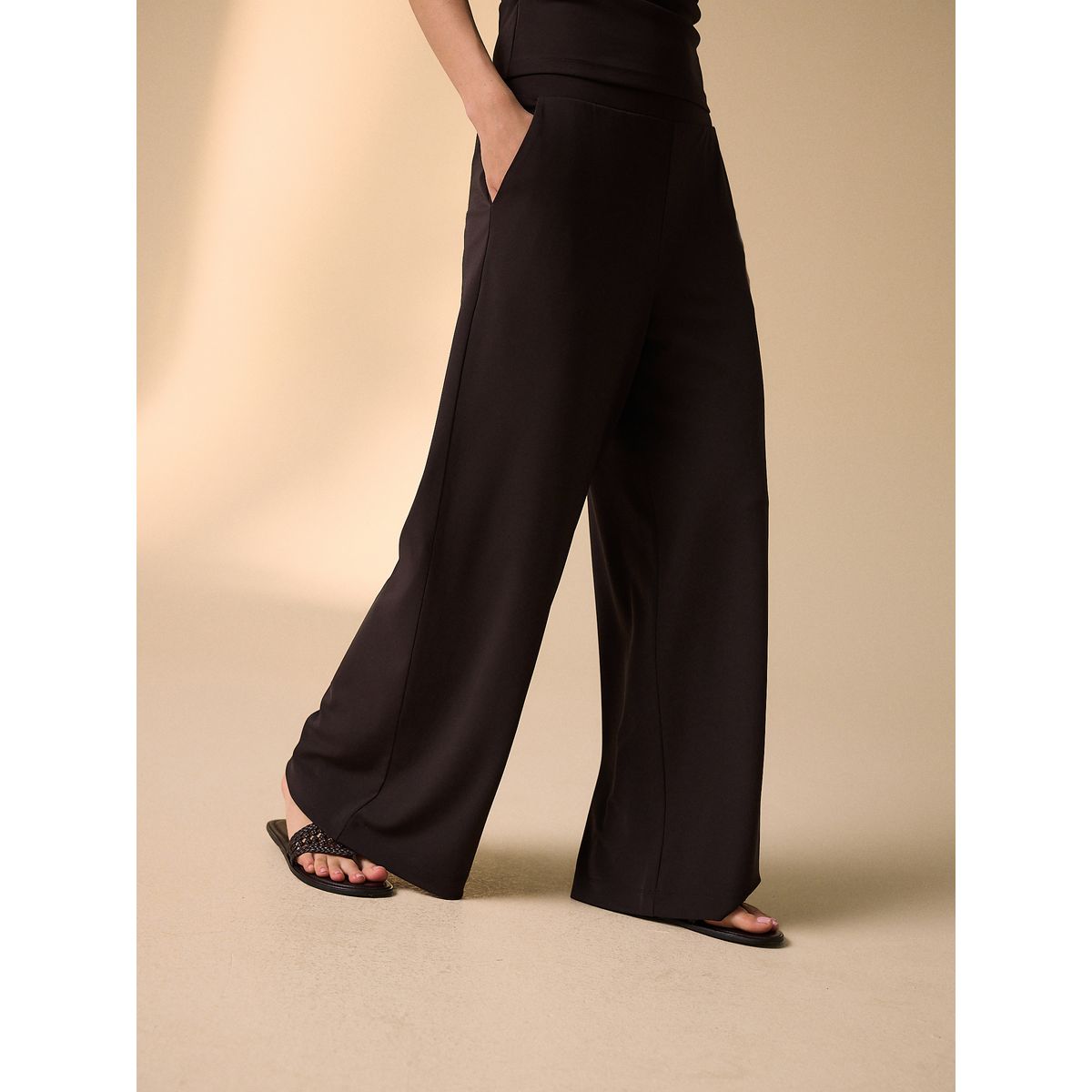 Pantalon large marron chocolat, NEXT
