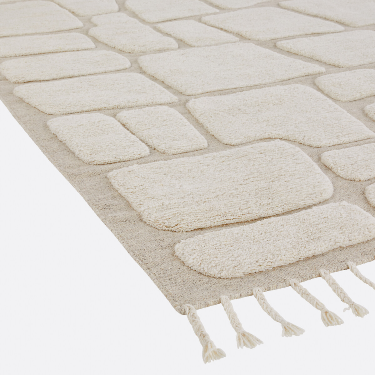 Tapis en laine, Zalya ecru, LA REDOUTE INTERIEURS