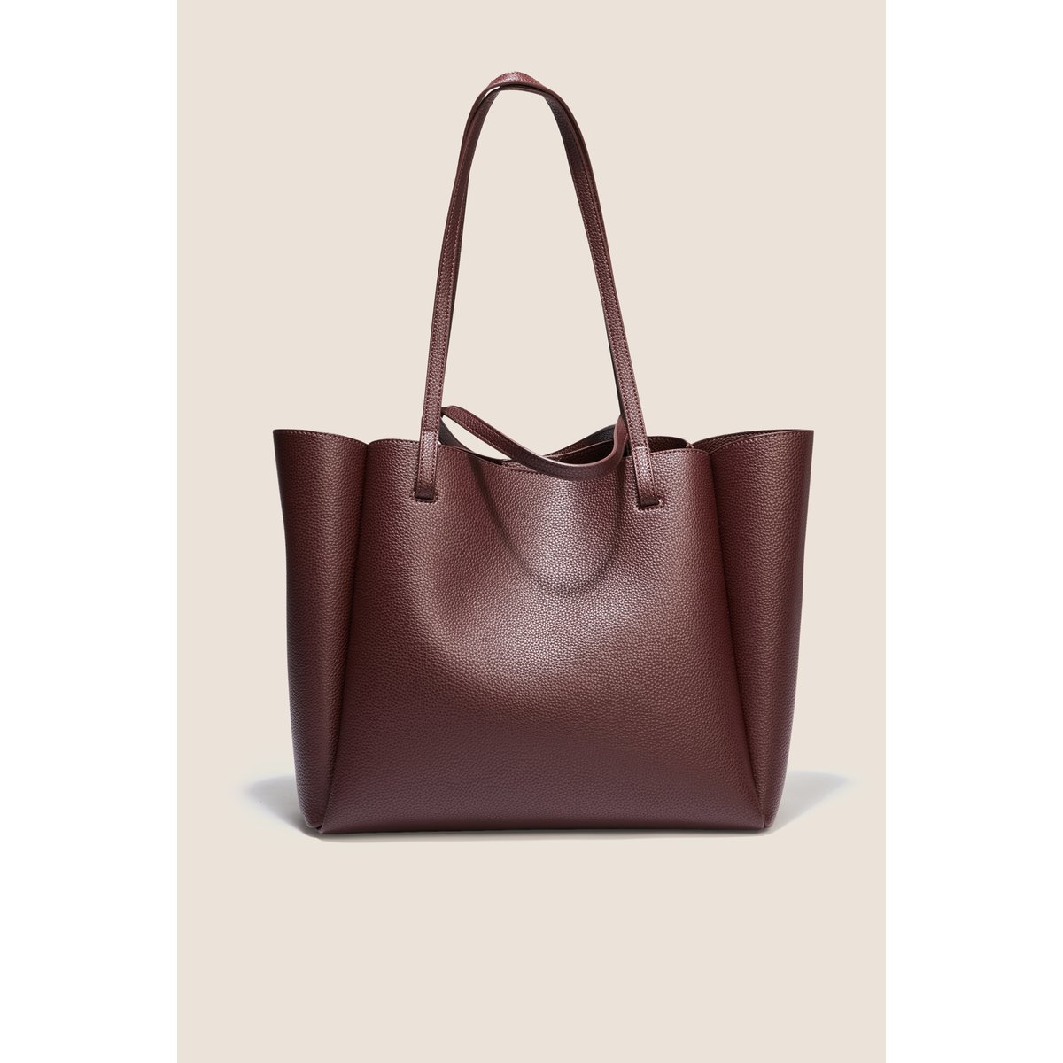 Sac cabas doublé bordeaux, BREAL