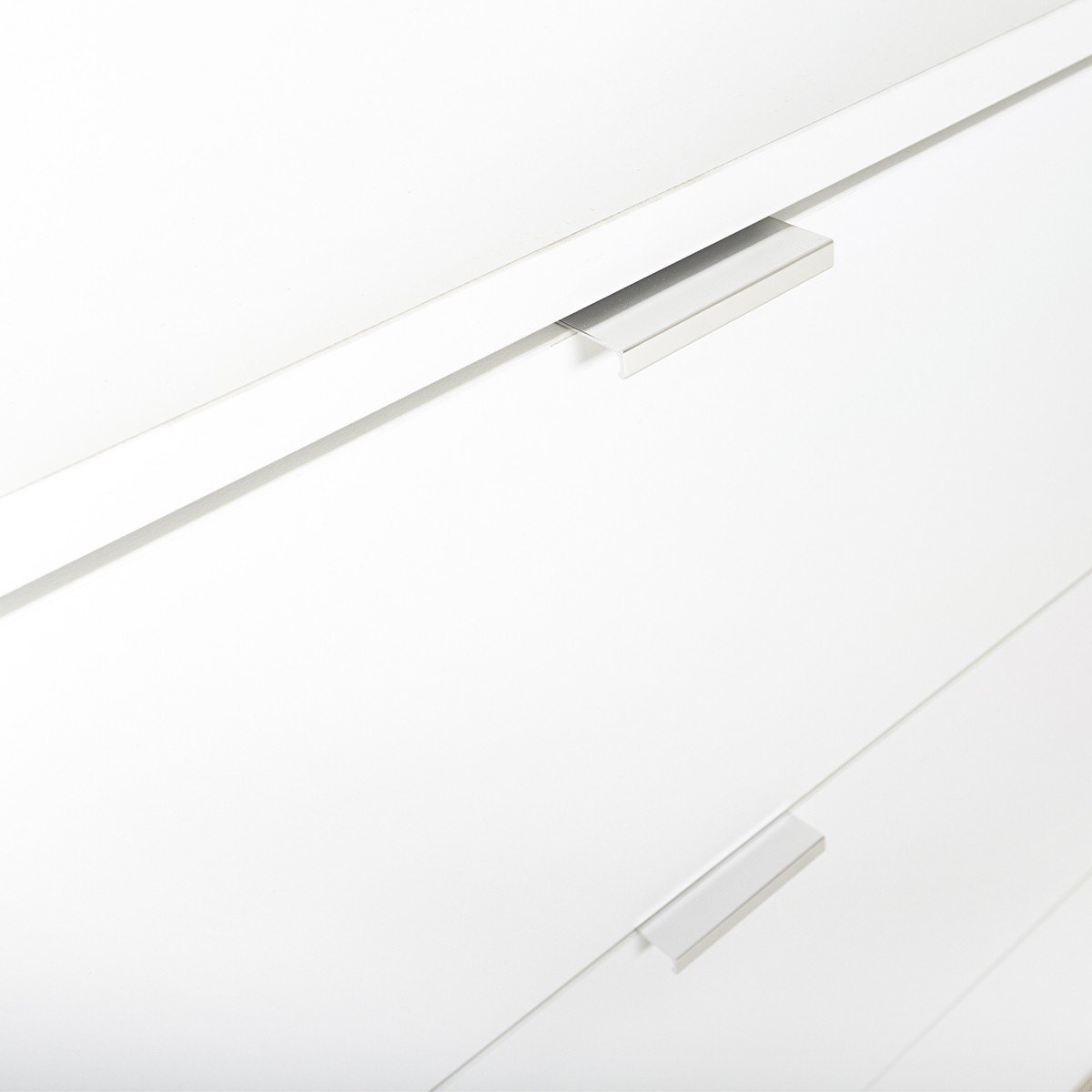 Meuble TV 2 Portes 2 Niches L160 cm - COPENHAGUE blanc, CALICOSY