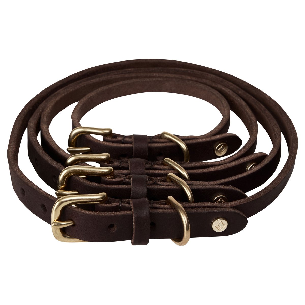 Collier en cuir pour chien LIVING marron foncé, OYOY LIVING DESIGN