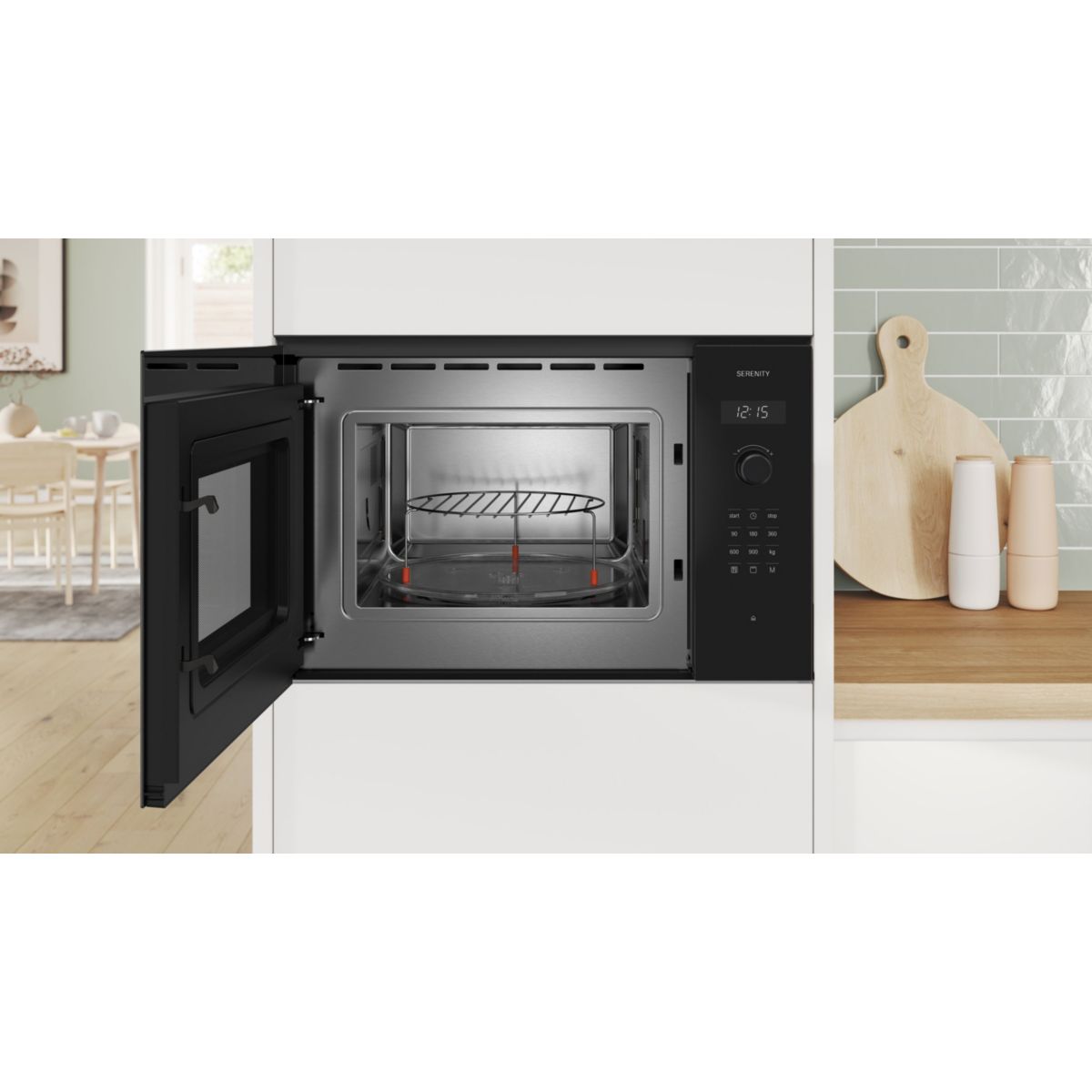 Micro ondes grill encastrable BEL554MB0, SERINTY, AutoPilot8 couleur unique, BOSCH