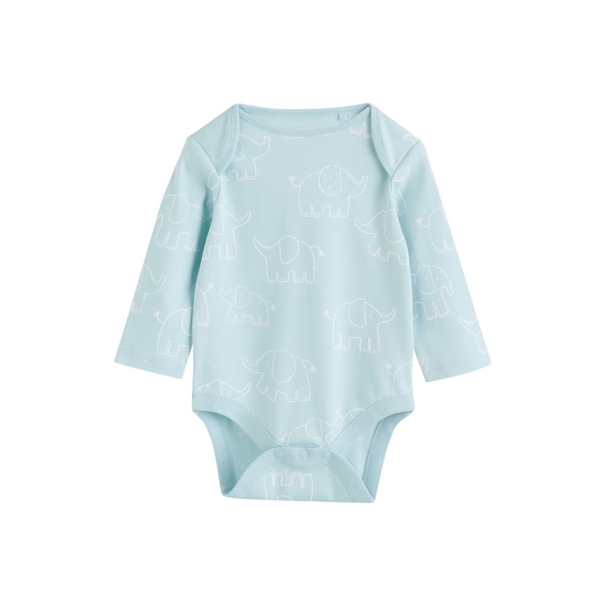 Body manches longues éléphant bébé, lot de 5 bleu, NEXT