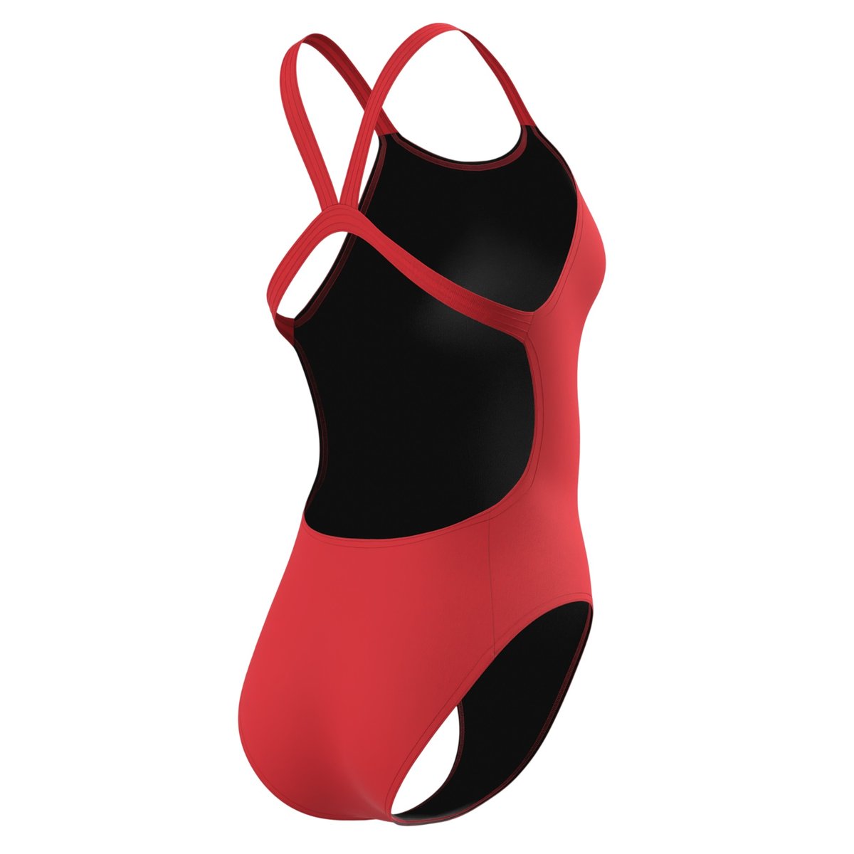 Maillot de bain 1 pièce uni à bretelles fines ENDURANCEX rouge, SPEEDO