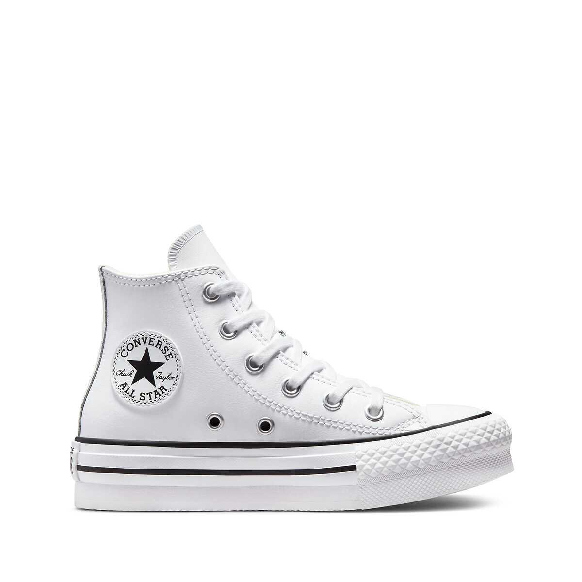 Kids All Star Eva Lift Foundation Leather Trainers white, CONVERSE