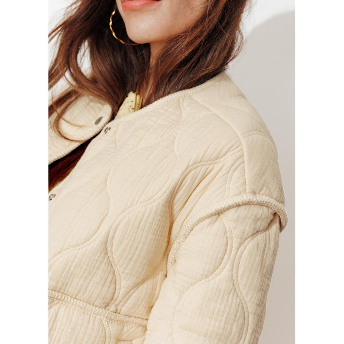 Veste matelassée beige, PROMOD