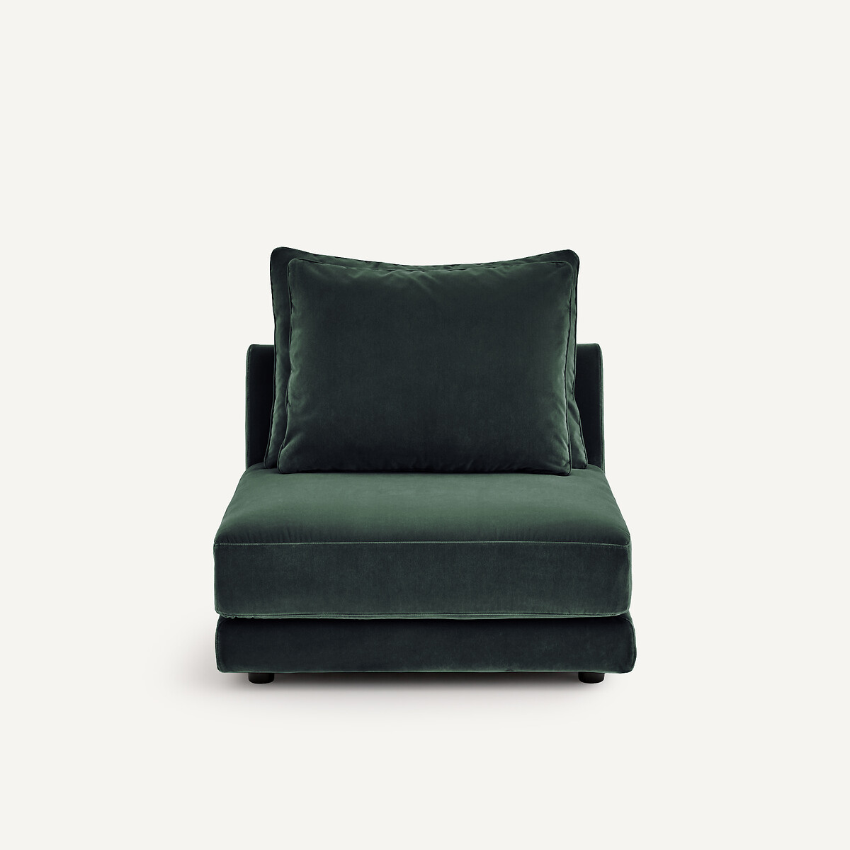 Sillón modular de terciopelo, TIBERIO verde zar, AM.PM