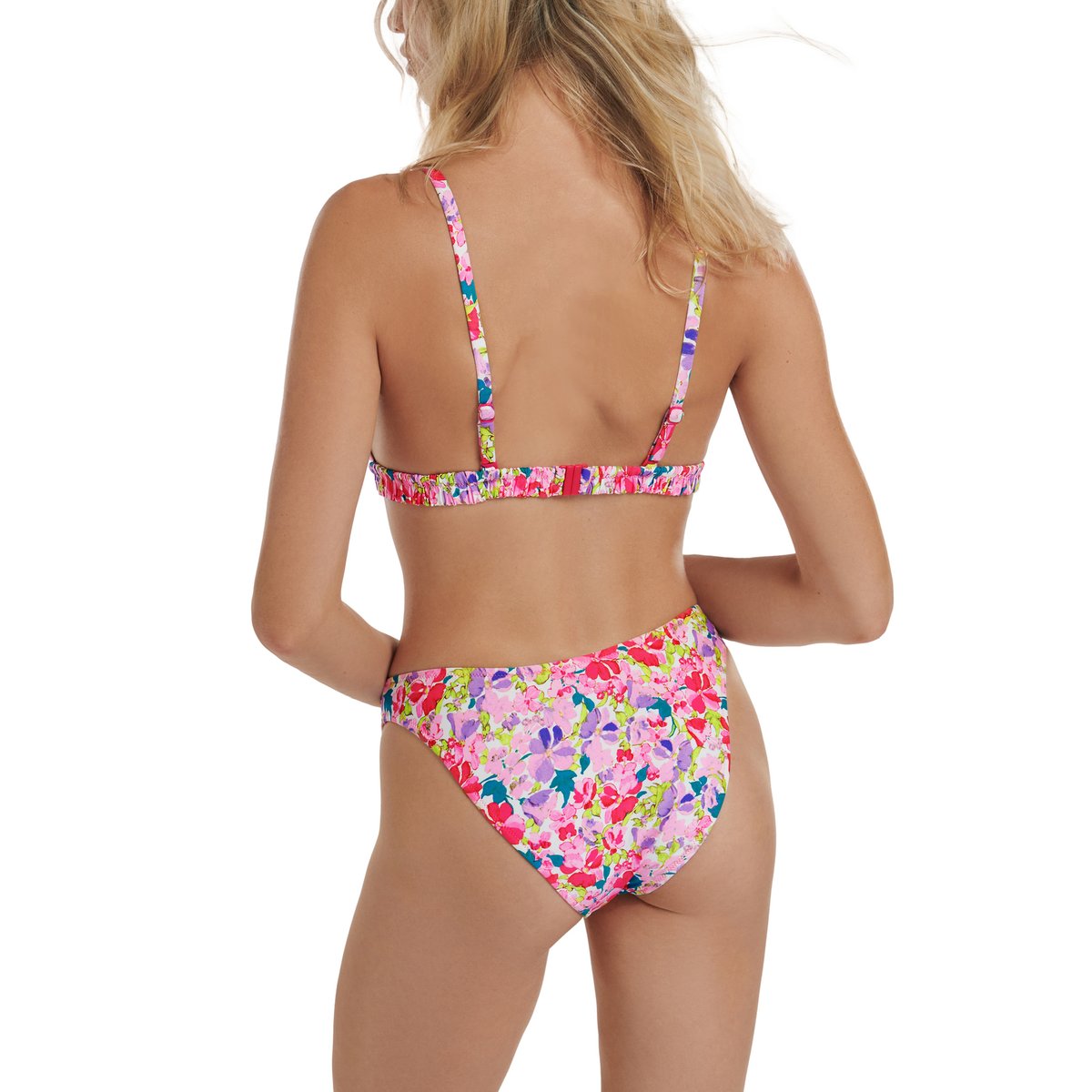 Haut maillot de bain triangle préformé sans armatures Napoli rose, LISCA