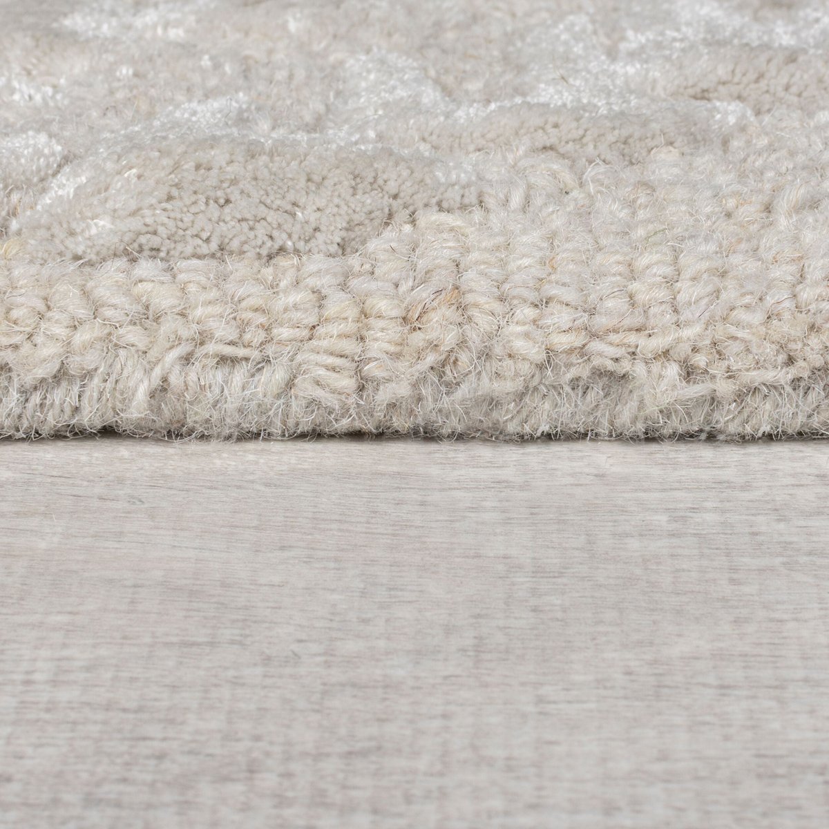 Tapis floral en laine SLOANE gris, FLAIR RUGS