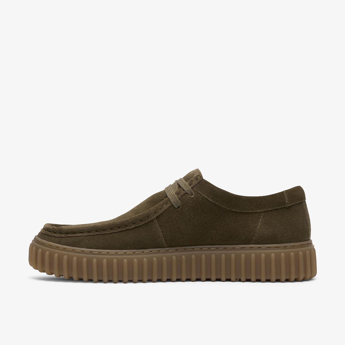 Chaussures en cuir suède, TORHILL LO olive, CLARKS
