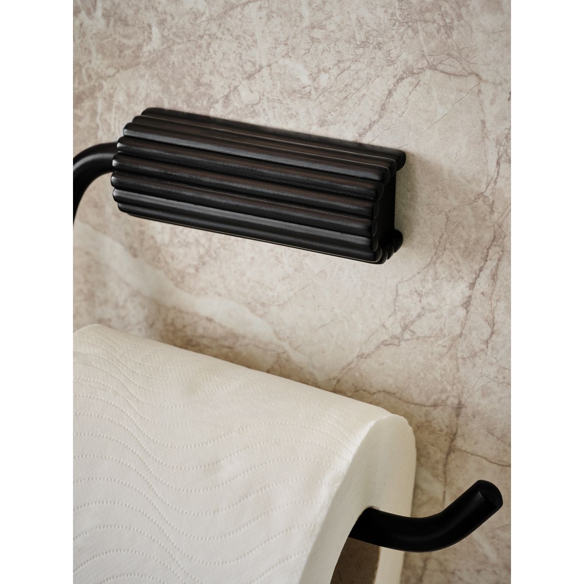 Porte-rouleau de papier toilette noir, NEXT