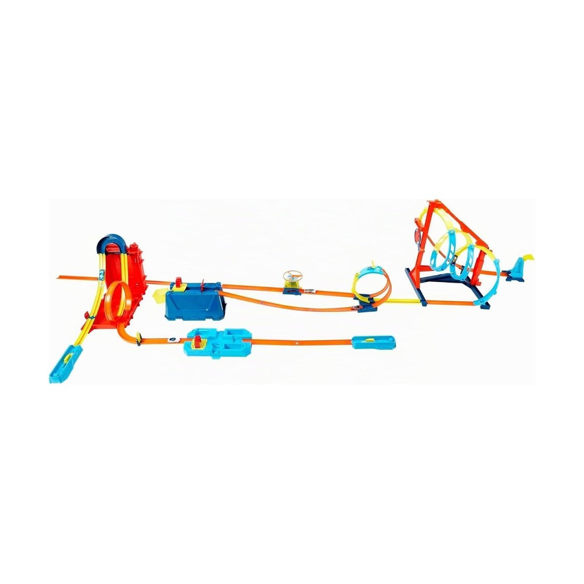 Track Builder Unlimited : boîte de cascades bidon d'essence multicolore, MATTEL