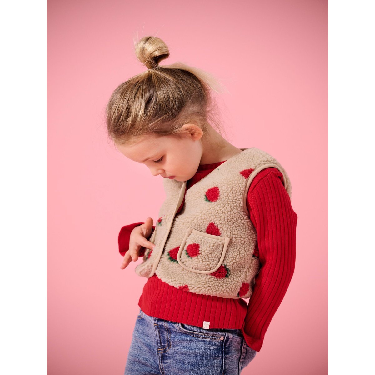 Gilet En Peluche silver mink, KIDS ONLY