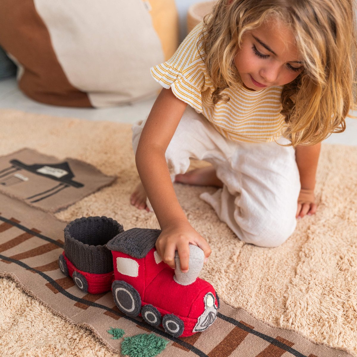 Jeu textile, Bateau de nettoyage et mer RIDE&ROLL train, LORENA CANALS