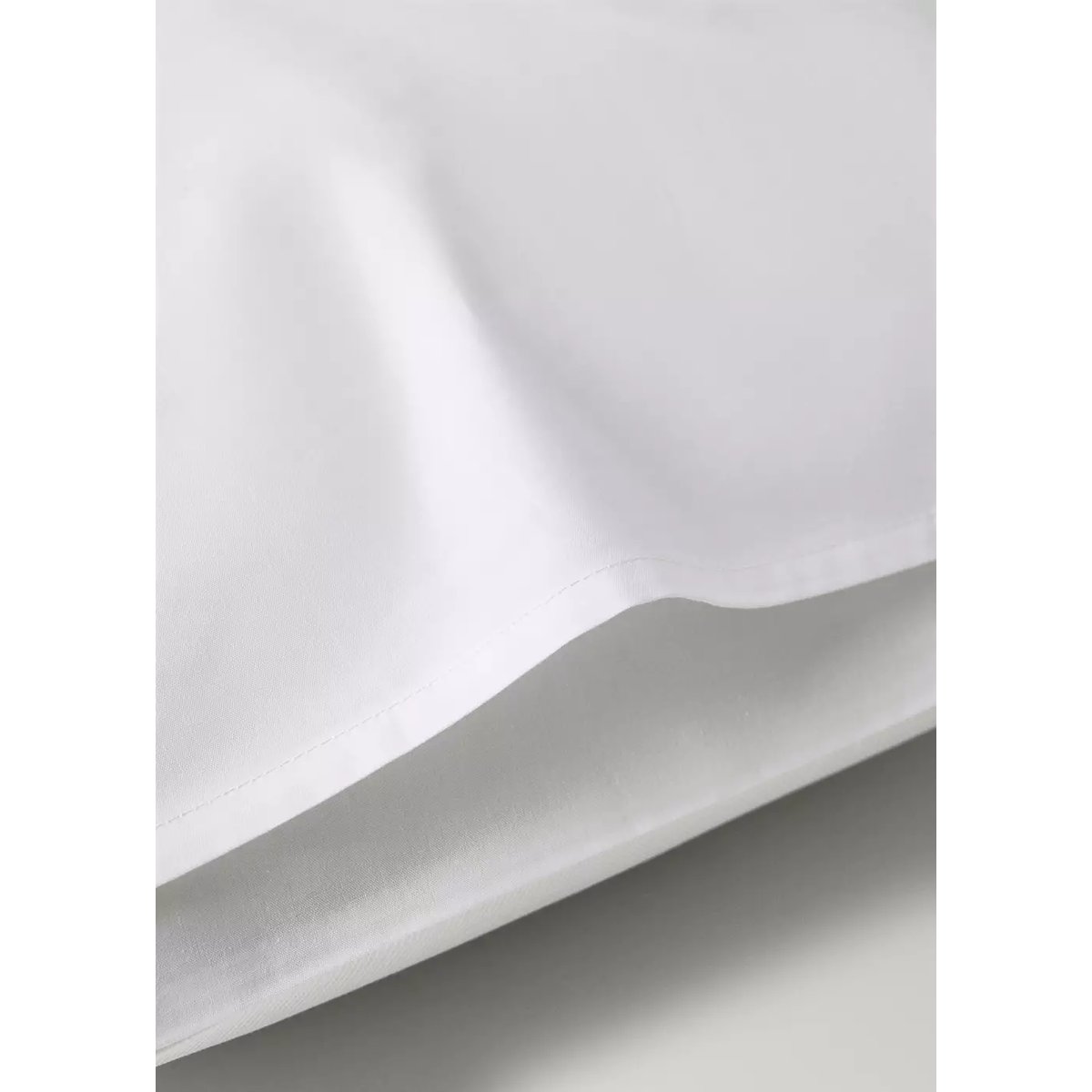 Taie d'oreiller percale de coton piqué 50x75 cm blanc, MANGO HOME