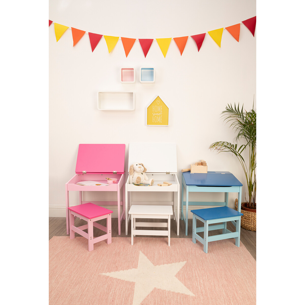 Jackanory Desk and Stool blue, SO'HOME
