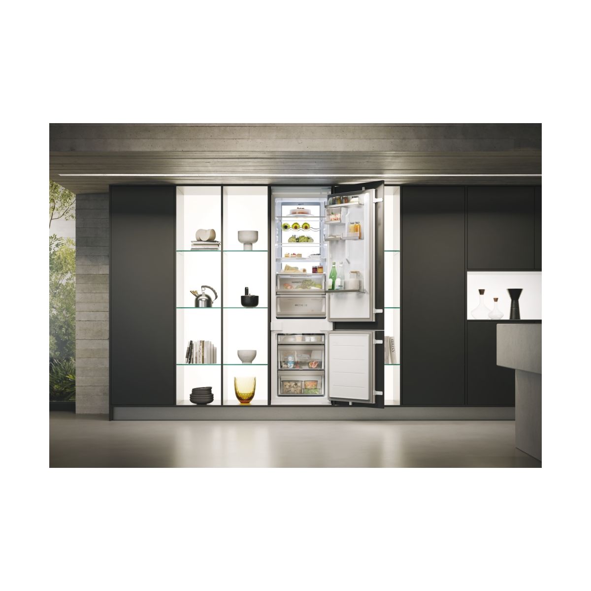 Réfrigérateur combiné encastrable HBW7519C couleur unique, HAIER
