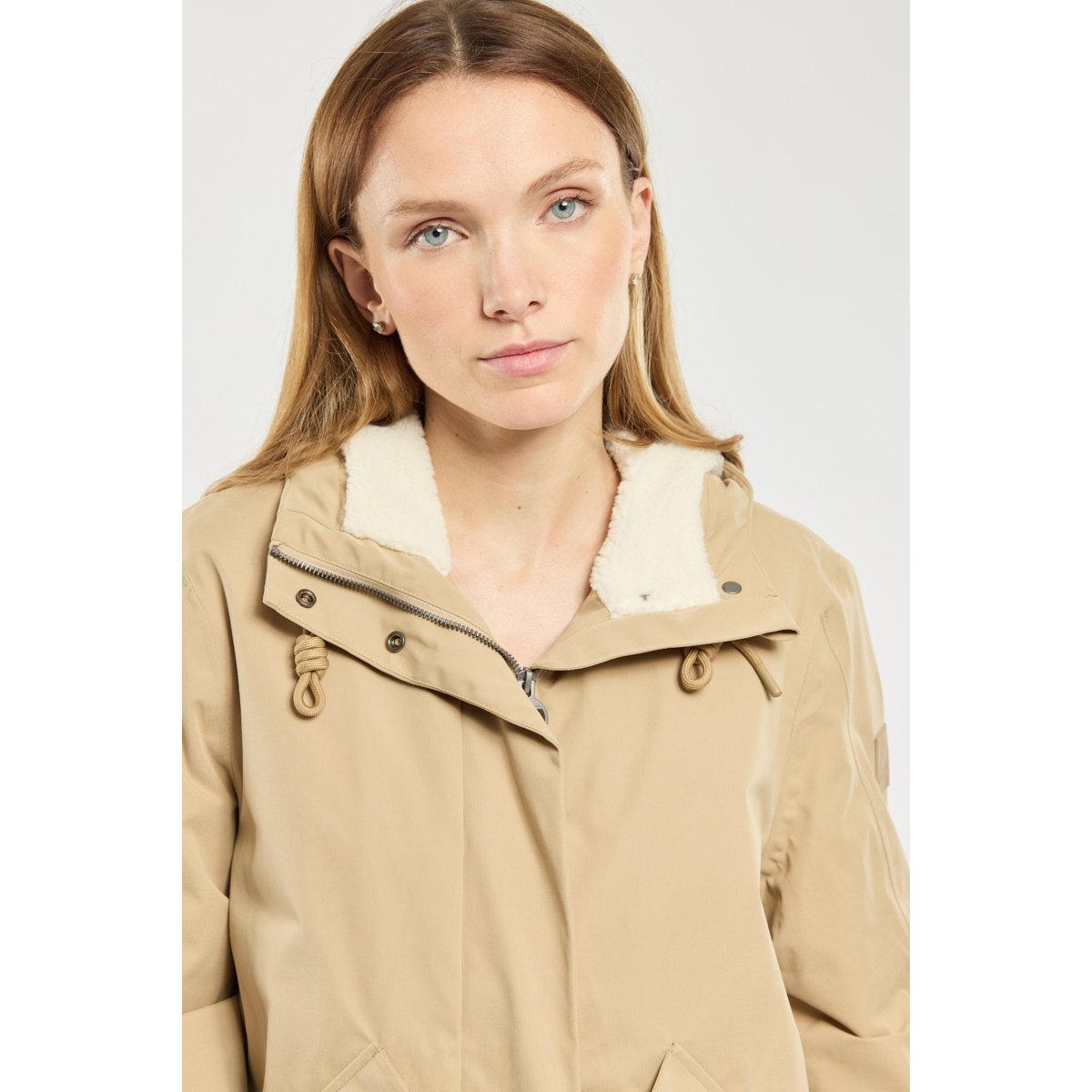 Parka respirante BOXCOAT beige, BERMUDES