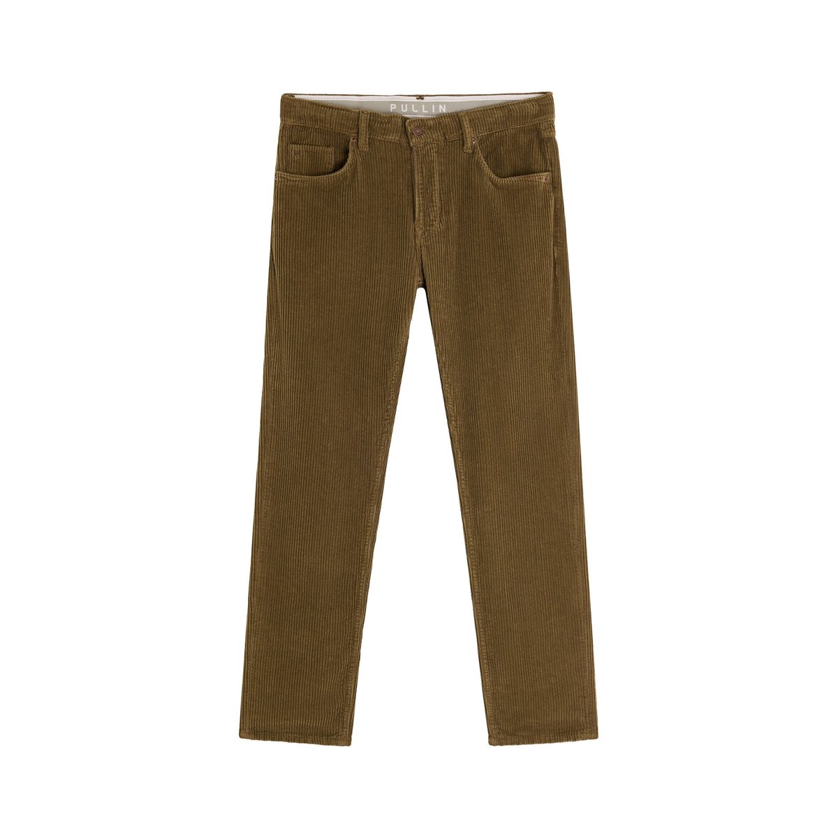 PANTALON REGULAR VELOURS OTTER marron, PULLIN