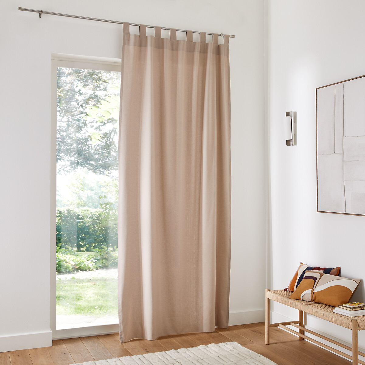 Rideau pur coton finition pattes, Scenario naturel, LA REDOUTE INTERIEURS