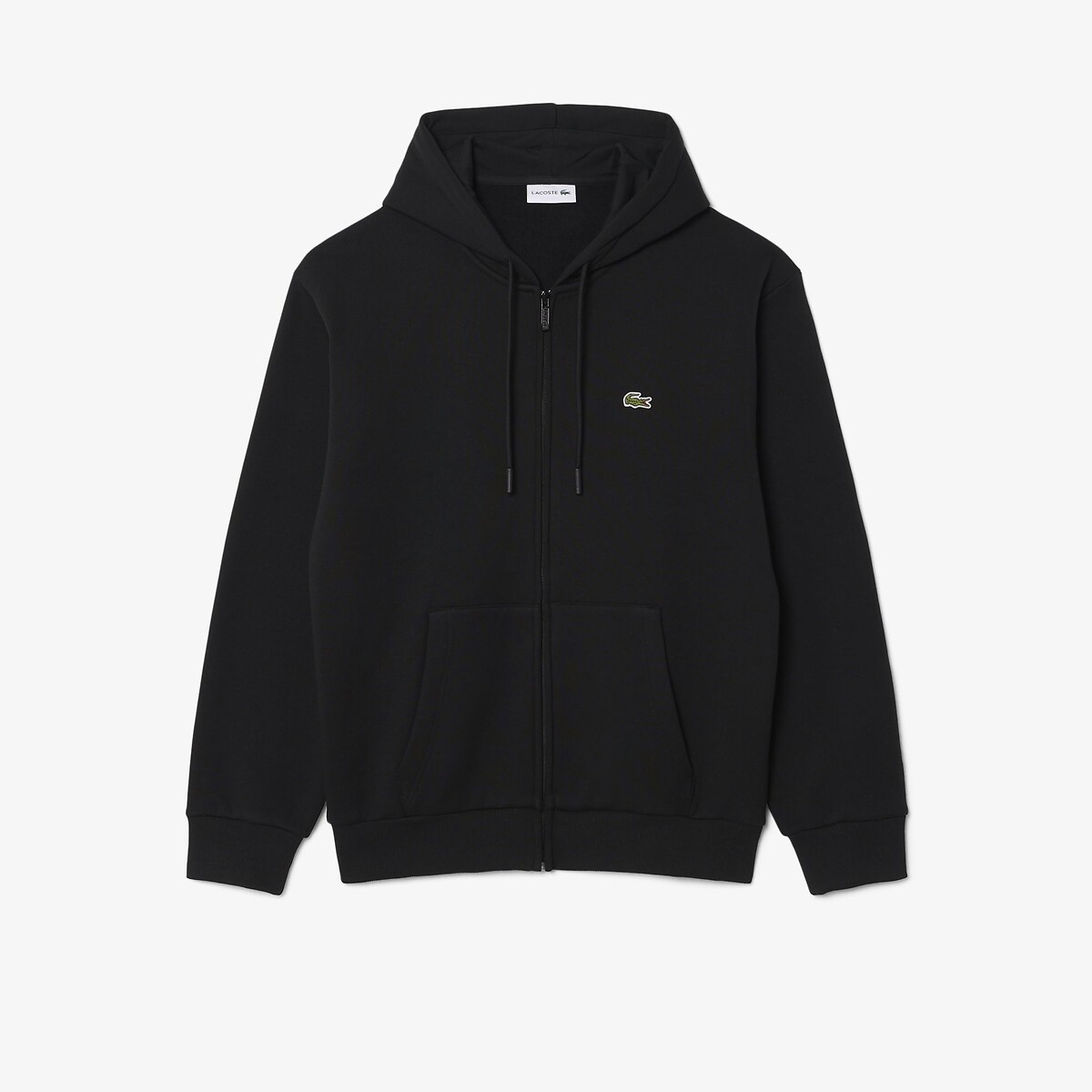 Sweatshirt à capuche molleton noir-031, LACOSTE