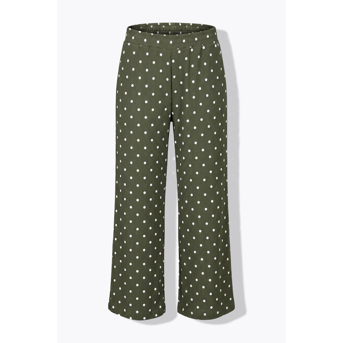 Pantalon texturé motif pois kaki foncé, STUDIO UNTOLD