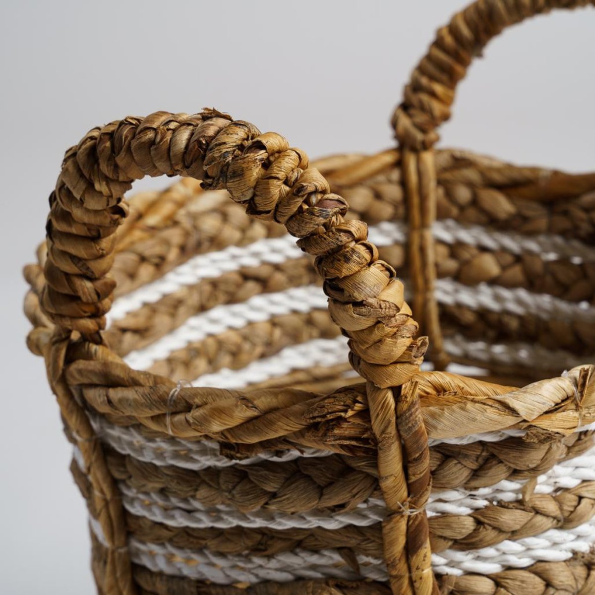 Panier en fibre végétale beige S YVO naturel, WANDA COLLECTION