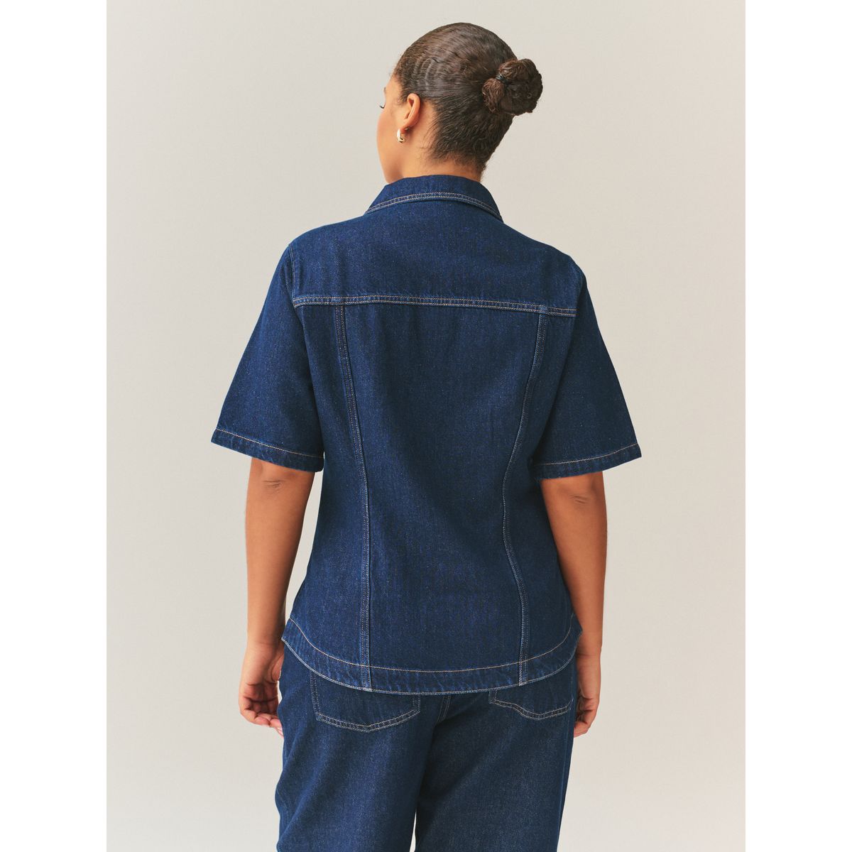 Haut ajusté pour poitrines généreuses rinse denim, NEXT