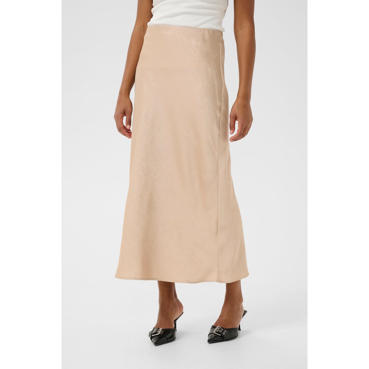 Skirt beige feather grey cc, KAFFE