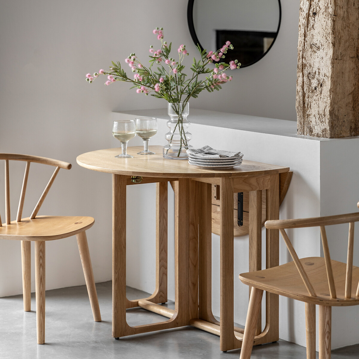 Fallon Oak Folding Dining Table (Seats 4) oak, ÉDITÉ