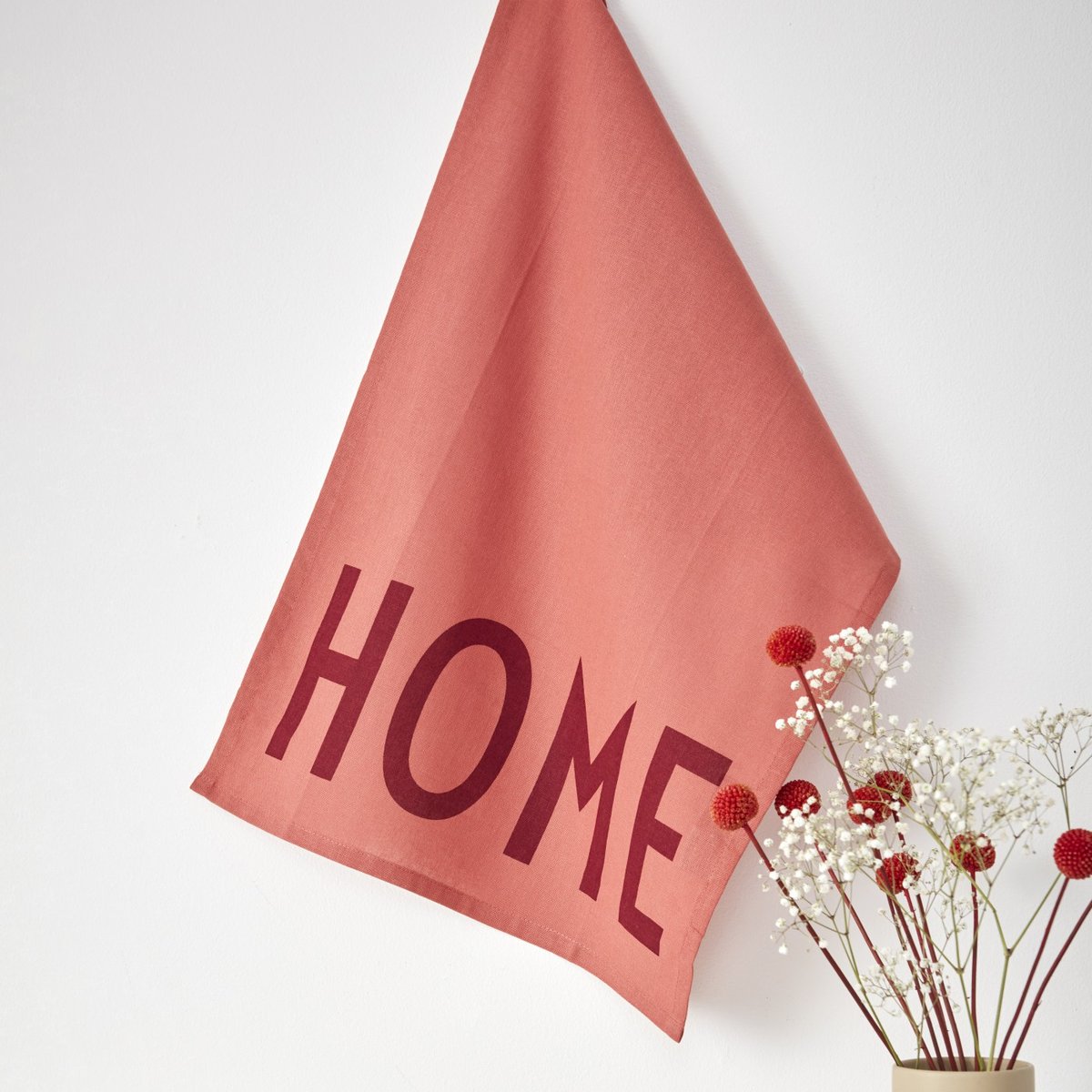 Lot De 2 Torchons Love & Home rouge, DESIGN LETTERS