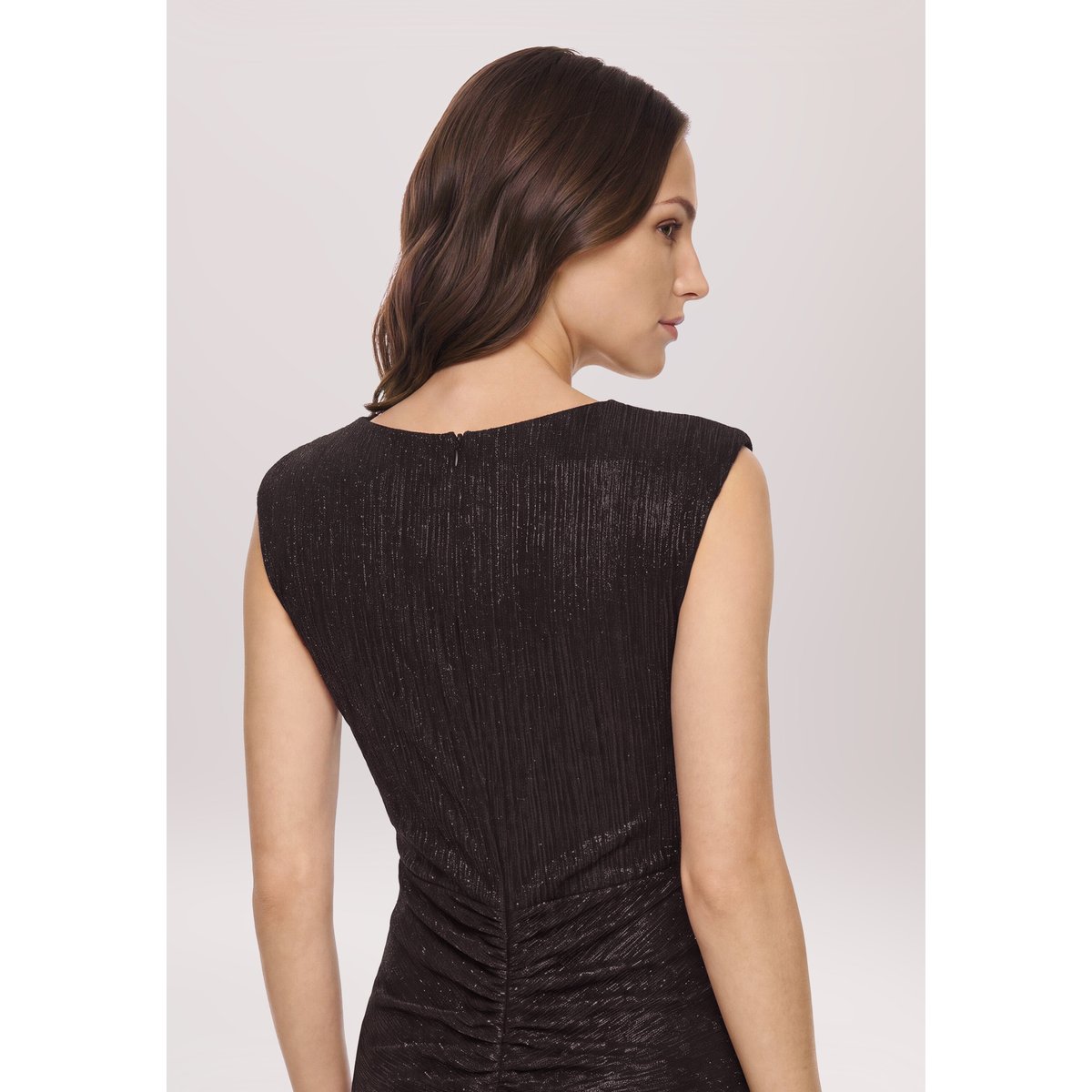 Robe de soirée au look scintillant dark red/black, VERA MONT