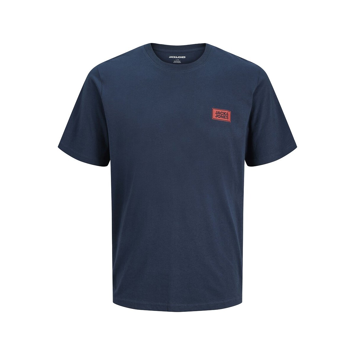T-shirt manches courtes, col rond, Rush bleu marine, JACK & JONES