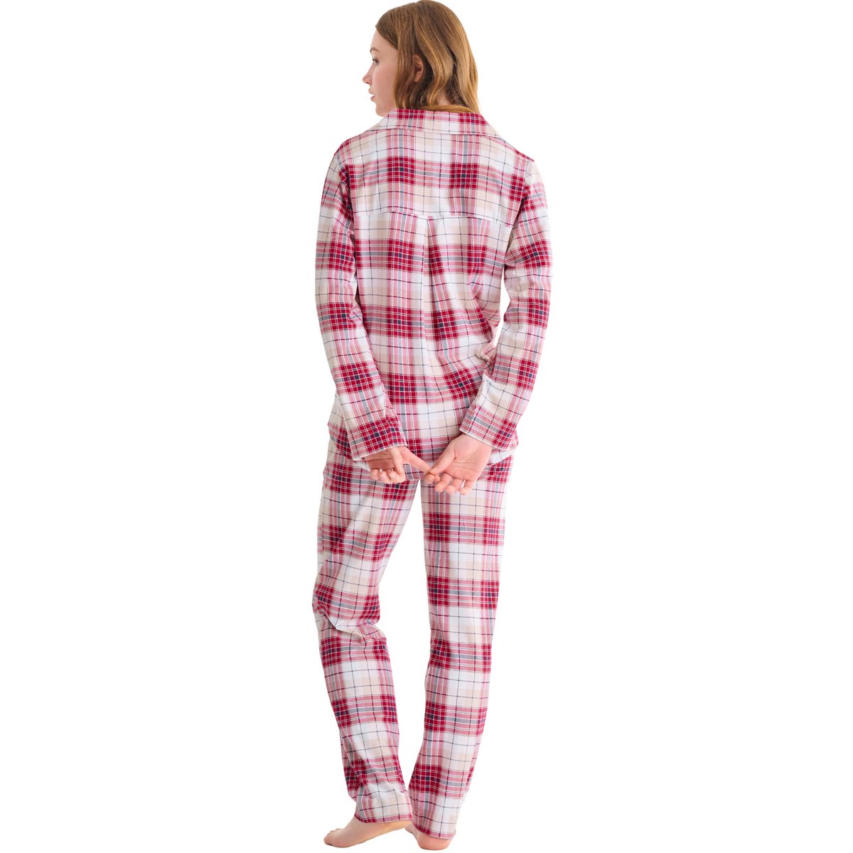 Bas pyjama pantalon long COSY NIGHTS rouge, LISCA