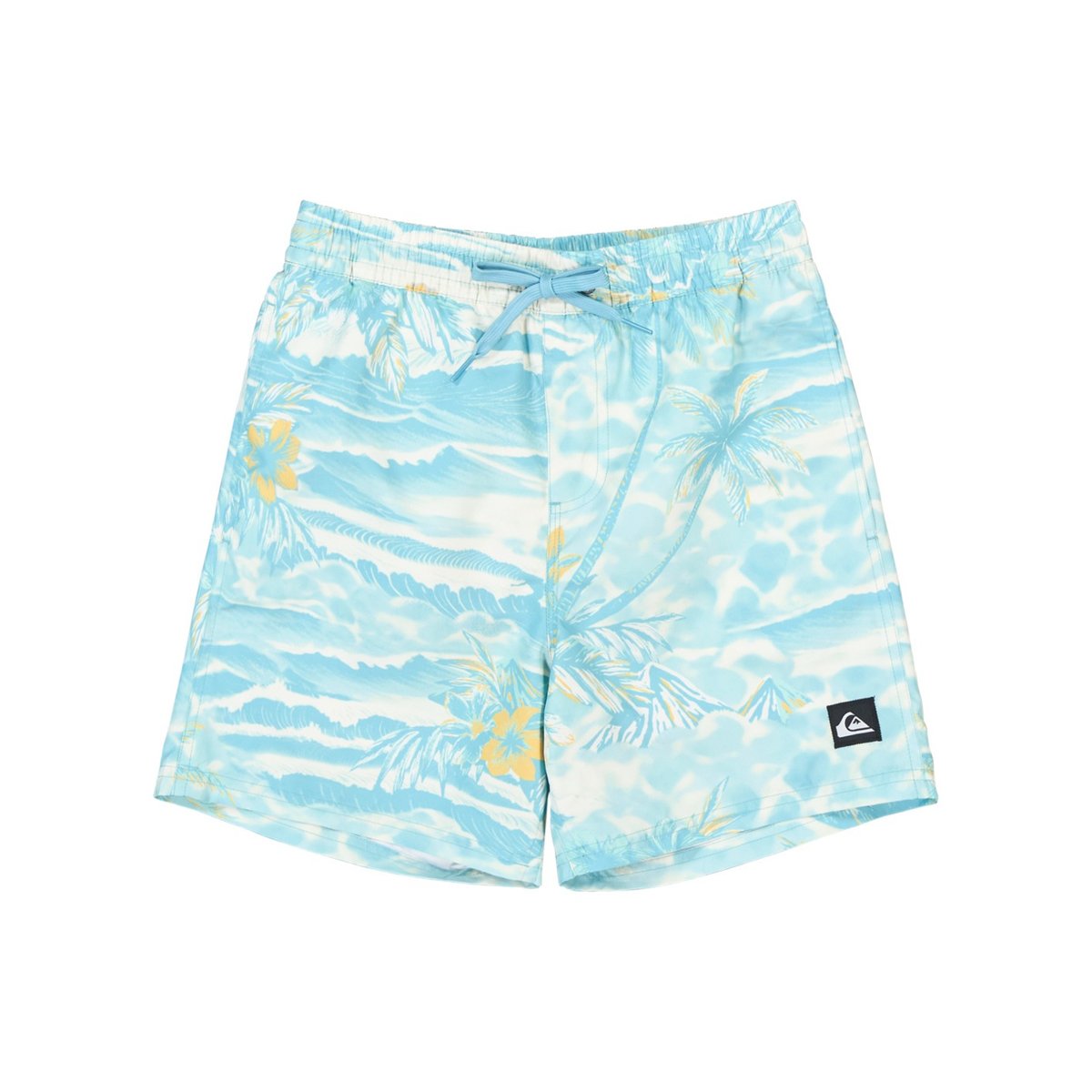Short de bain EVERYDAY PRINTED VOLLEY 14" bleu aqua sundown, QUIKSILVER