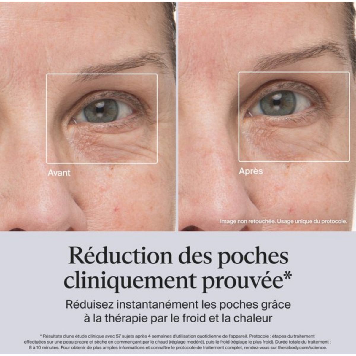 Appareil éclat visage TheraFace anti-cernes indigo couleur unique, THERAGUN