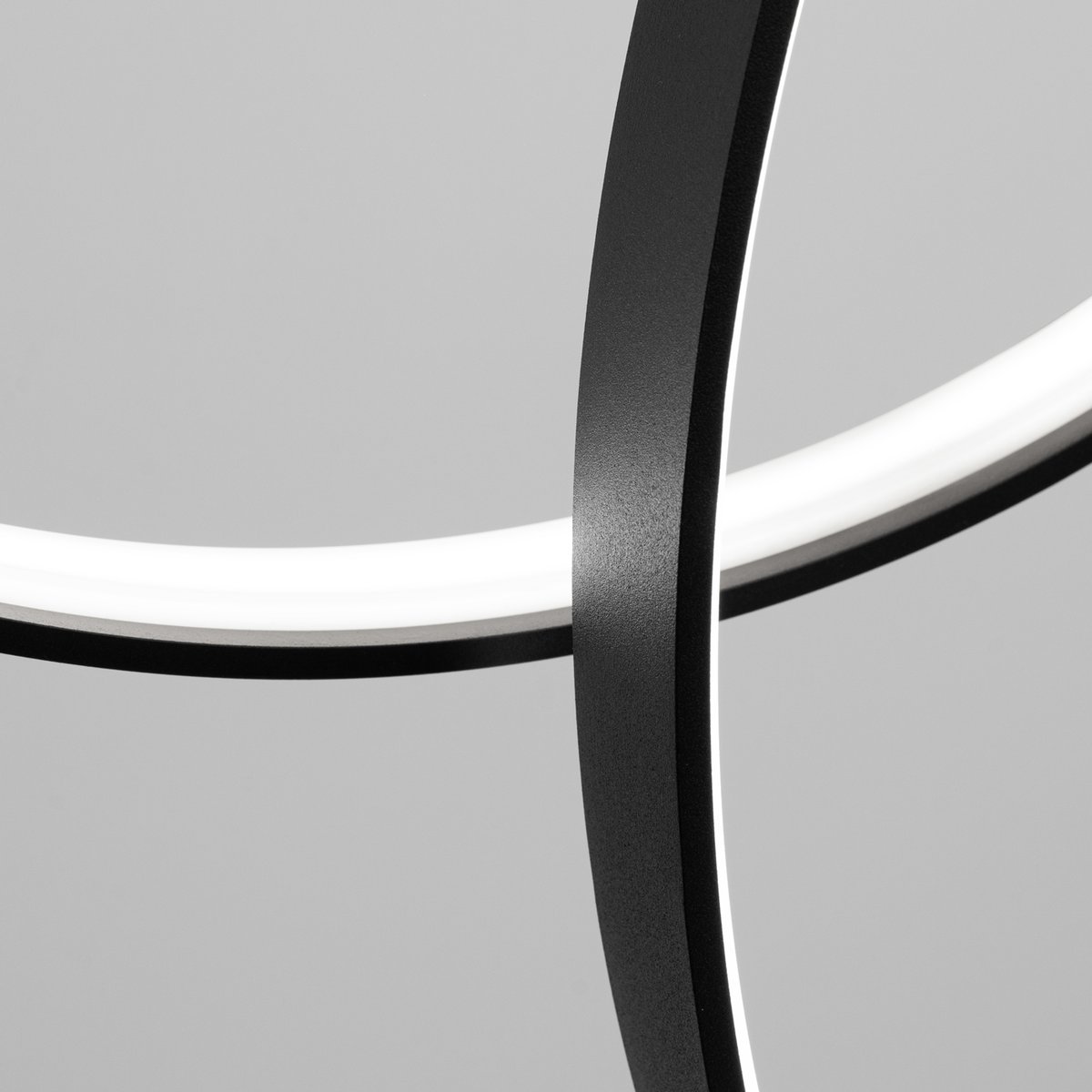 Suspension Aluminium Noir LED 3 Rio noir, EDEN