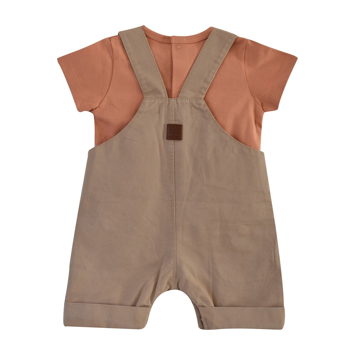 Tee shirt salopette twill ernest beige, SUCRE D'ORGE