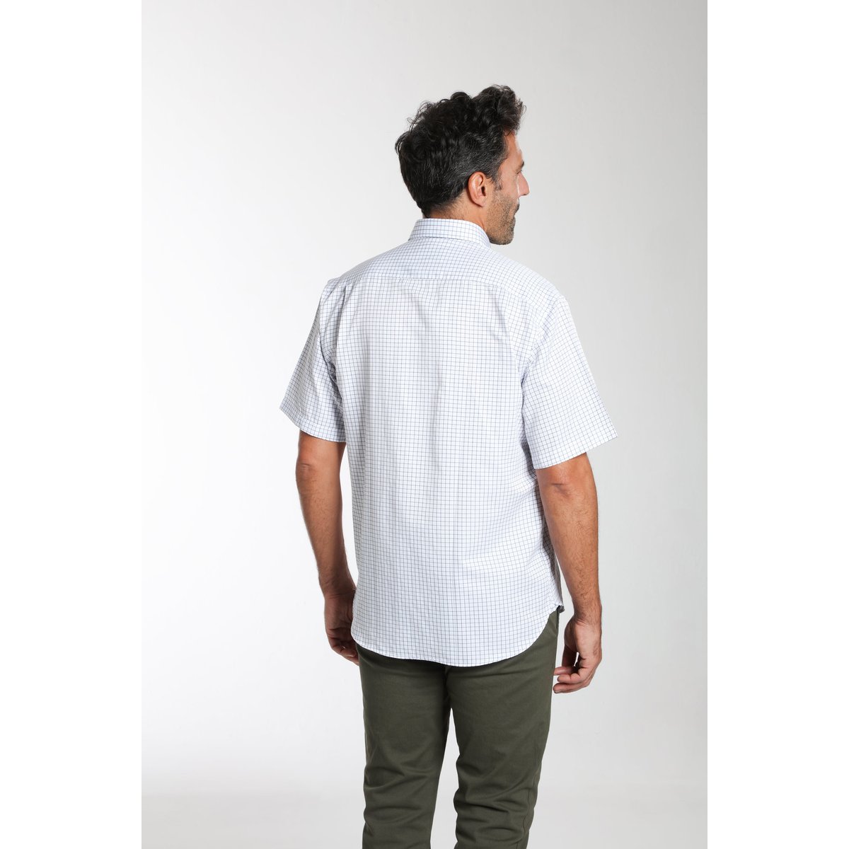 Chemise manches courtes en coton COOL bleu, GENTLEMAN FARMER