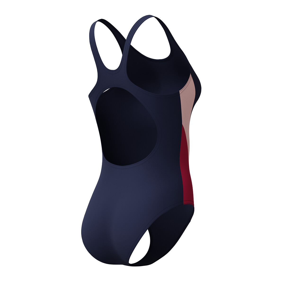 Maillot de bain 1 pièce COLORBLOCK bleu marine/rose, SPEEDO