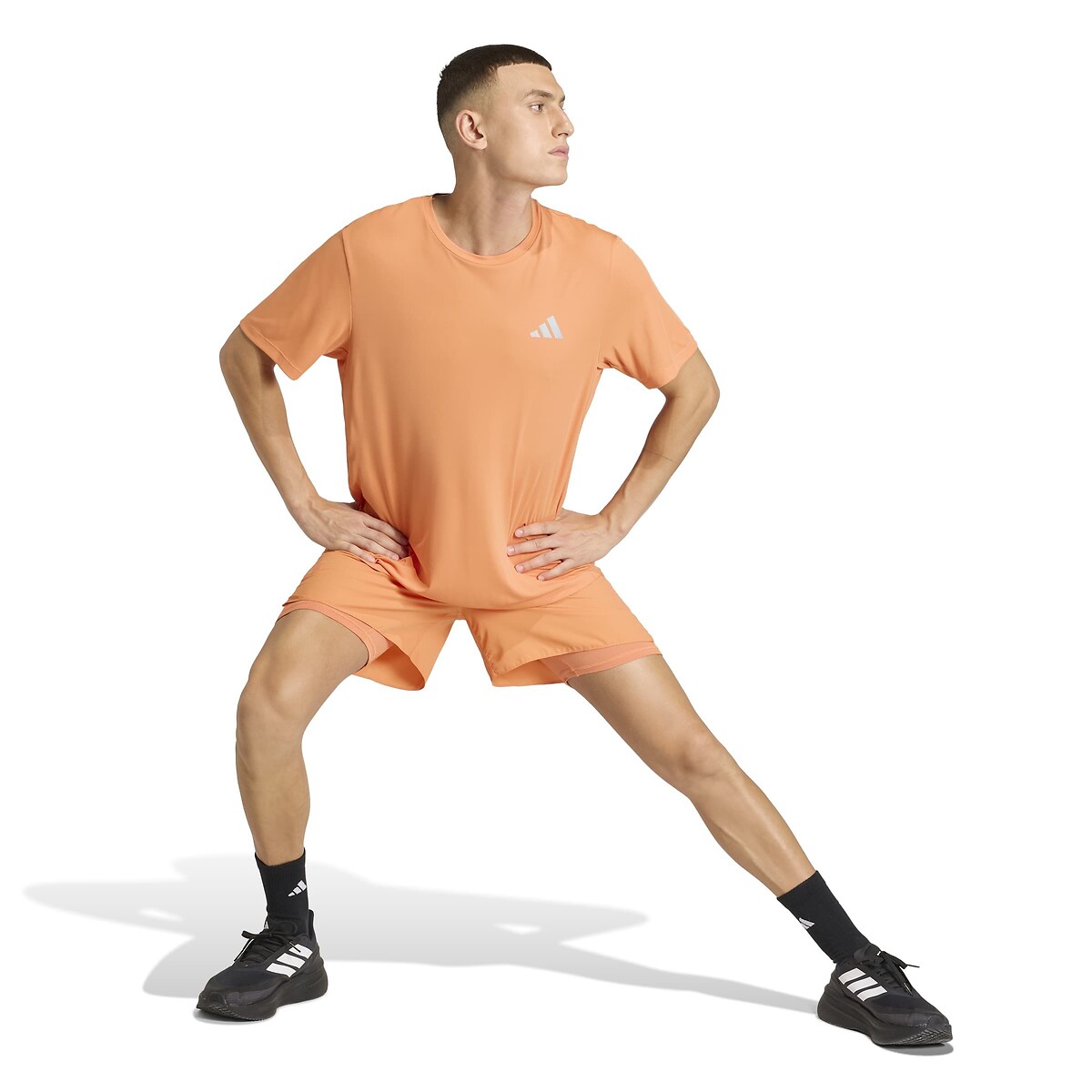 T-shirt de running manches courtes ESSENTIALS orange, adidas Performance