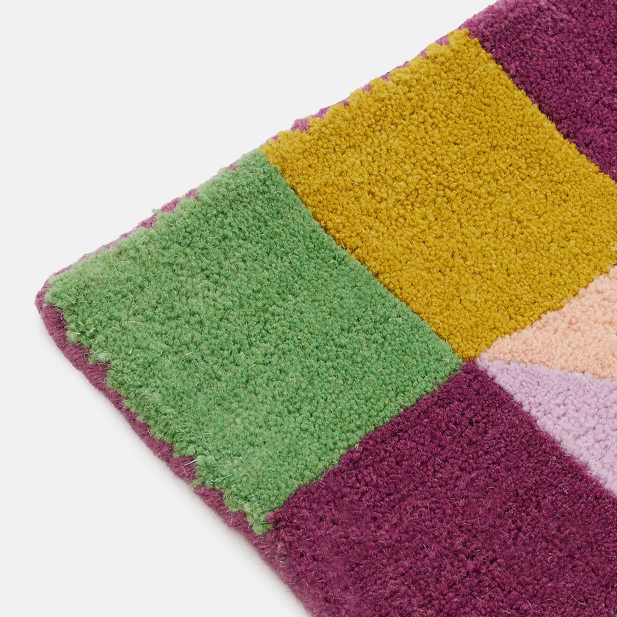 Tapete em lã, borda em xadrez, OBAN multicolor, LA REDOUTE INTERIEURS