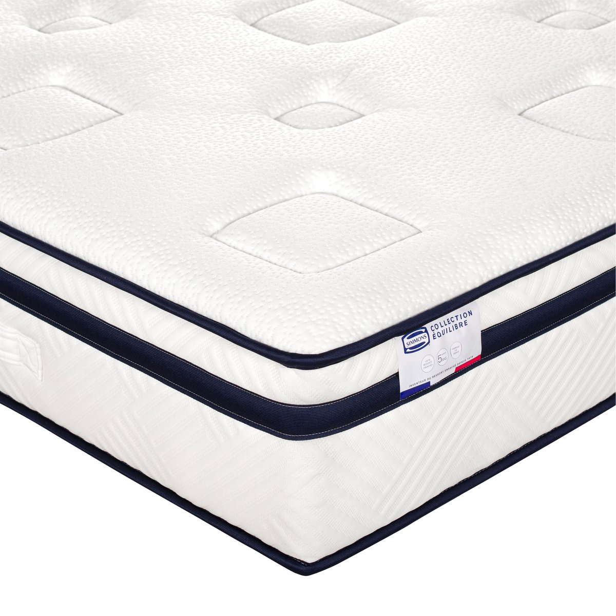 Matelas L'INCOMPARABLE 180x200, Hybride, ferme, H27 blanc, SIMMONS