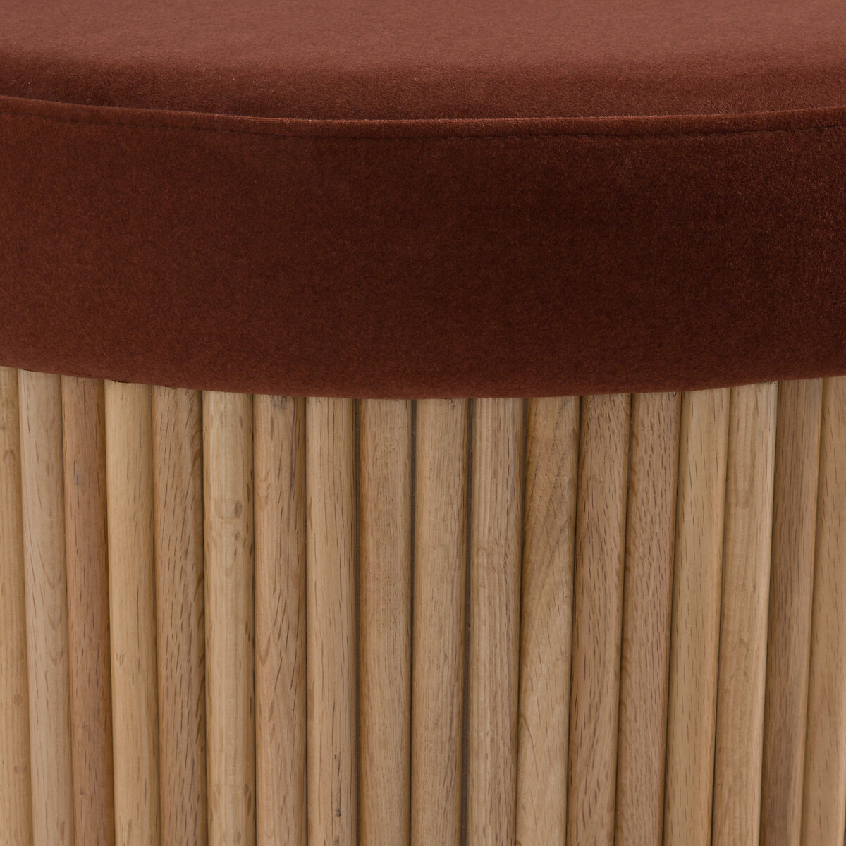 Cabide com espaço de arrumação, Tindy plaqué chêne / terracotta, LA REDOUTE INTERIEURS