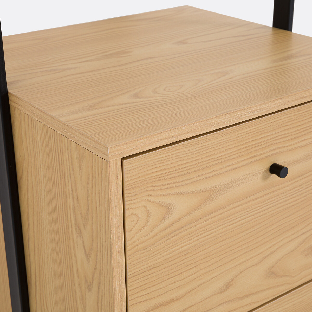 Talist 2-Drawer Half Wardrobe Module black/wood, LA REDOUTE INTERIEURS