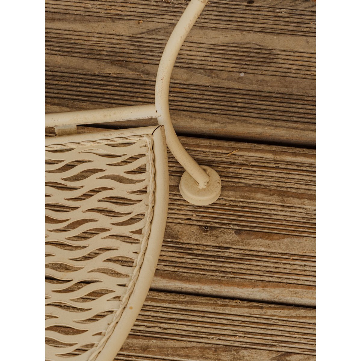 Étagère en métal crème Gaëlle N°1602 - Bon état crème, DEBONGOUT